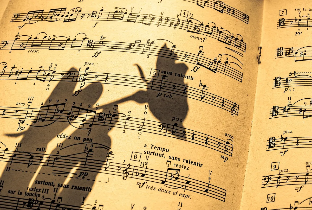 music sheet, in a shadow, flute, piano, pattern, self care, score, harmony, partition, song, rose wallpaper, a postcard, tempo, melody, rhythm, cello music, ton